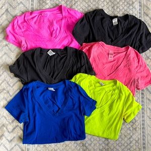 PINK v-neck T-shirts